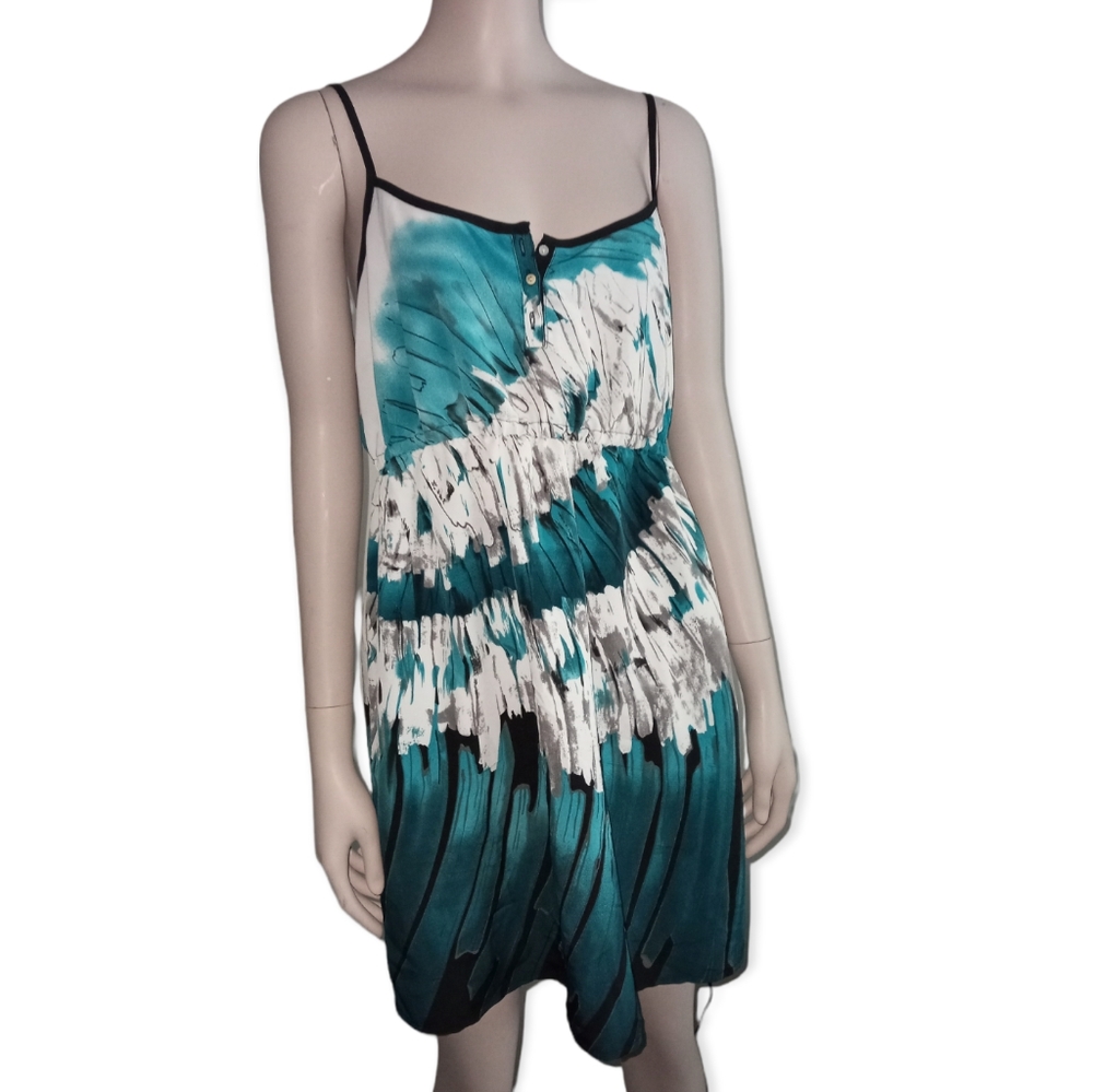KIMCHI BLUE blue satin dress size large